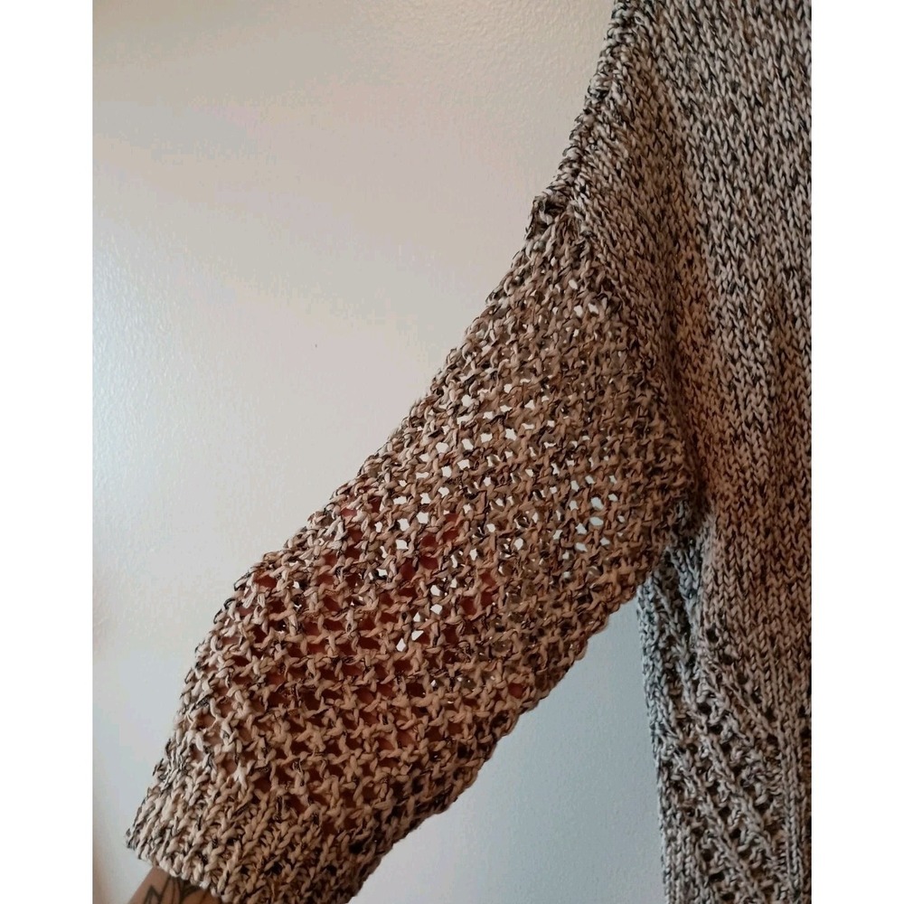 J Jill Marled Open Knit Coastal Casual Textured V Neck Sweater Relaxed Sz SP - Picture 7 of 12